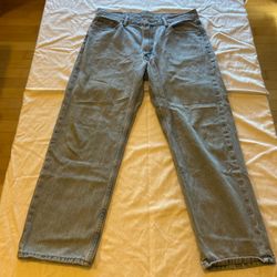 Levi's 550 Relaxed Fit Jeans – Men's 36x30 – Light Ice Blue Wash Vintage Denim