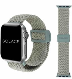 Solace Bands Imperium Adapt Wide Adjustable Nylon Braided Watch Band - Compatible with All Apple Watches - Solace Apple Watch Bands for Women & Men - 