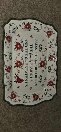 Poinsettia Christmas Baking Dish