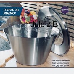 Princess House Cazo De 50 Qts De Acero Inoxidable Nuevo En Su Caja 