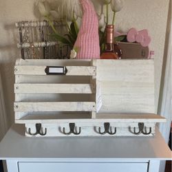 Mail Organizer With Hooks To Hang Stuff  