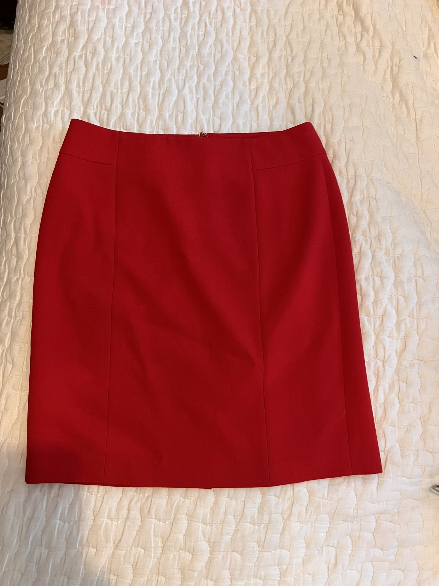Ann Taylor red Pencil Skirt 12