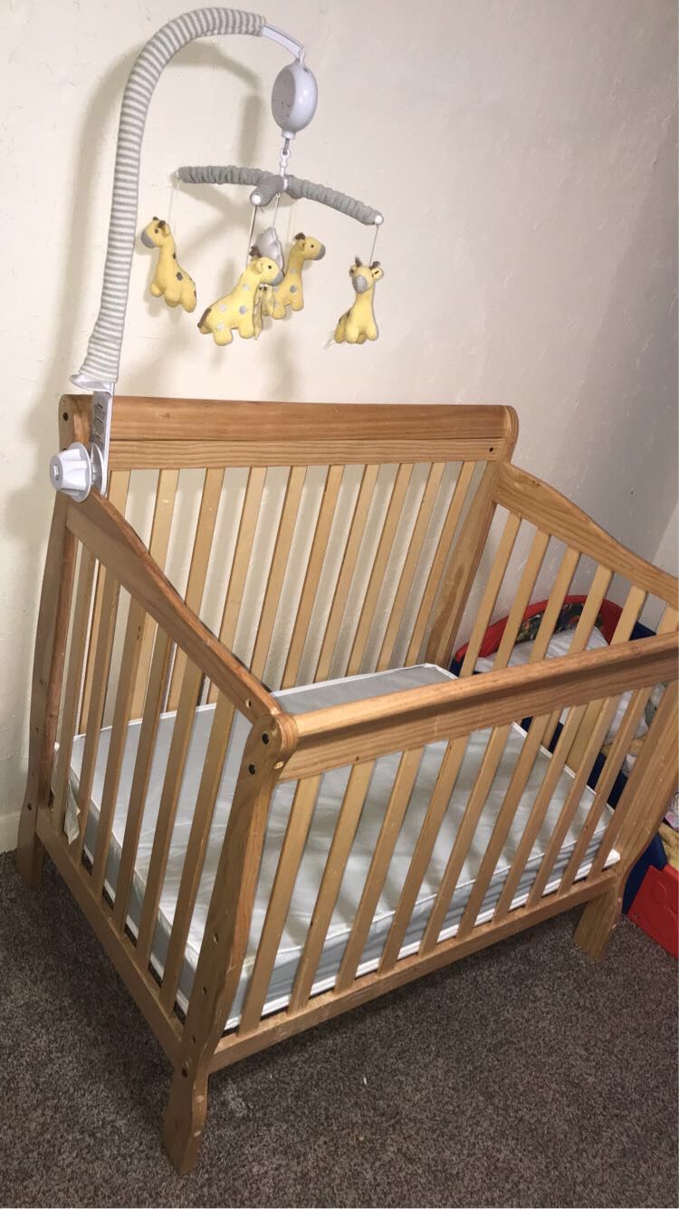4 In 1 Wooden Crib Mini Crib