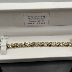 BRAND NEW 14KY 2CTW Diamond Bracelet