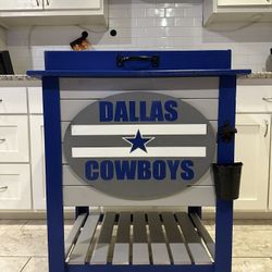 Wooden Dallas Cowboys Ice Chest
