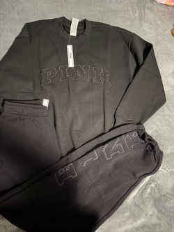 PINK Victoria's Secret Black Sweatsuit Set