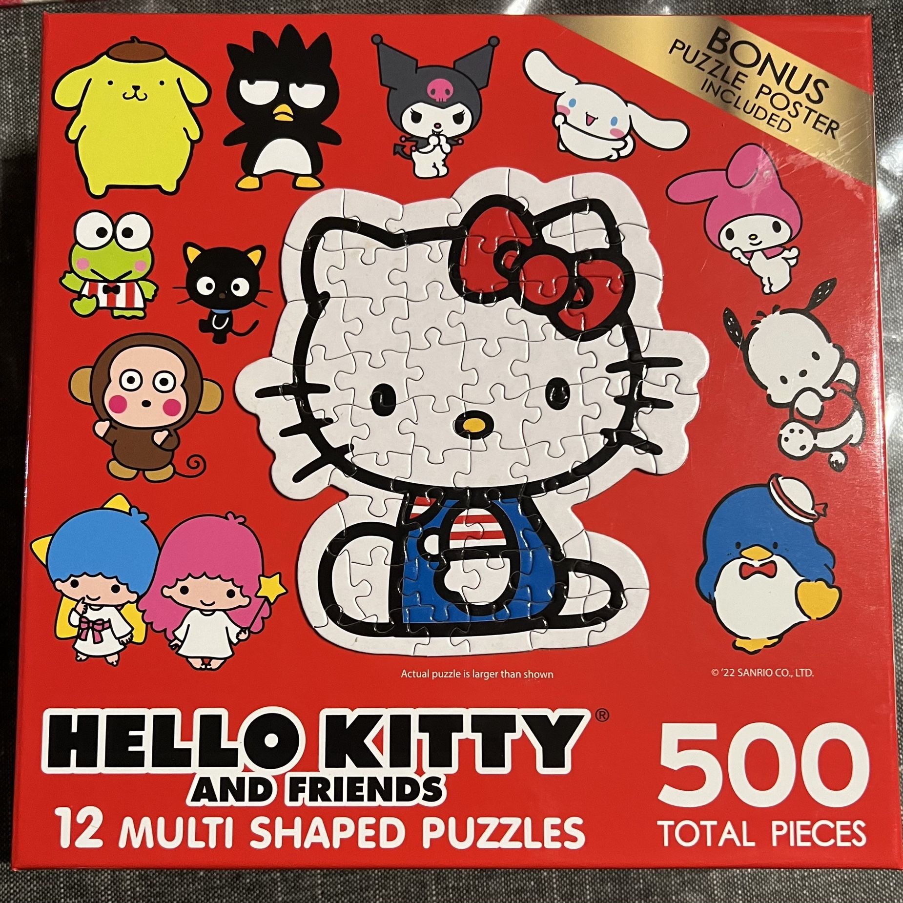 Hello Kitty Sanrio 500 Piece Puzzle With Wall Puzzle Too! for Sale
