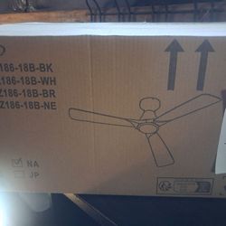 Black 3 blade ceiling fan