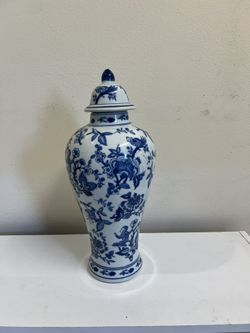Decorative Blue & White Base