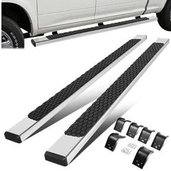 LA Zona Auto Parts 5 inch chrome running boards crew cab model pick up trucks Ford Chevy Dodge GM Jeep Nissan Toyota  