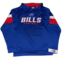 Buffalo Bills Pullover Hoodie Sweatshirt Mens Medium Blue New NFL
