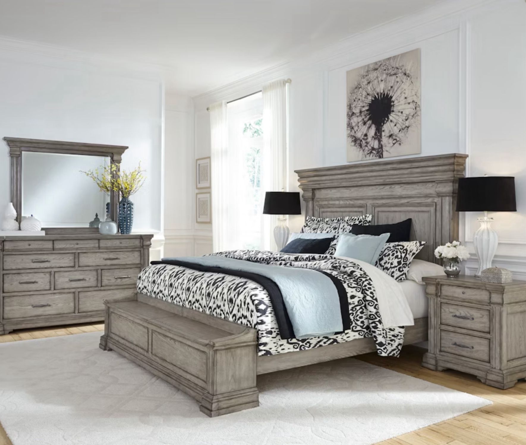 Bedroom Set ,dresser,mirror,nightstand