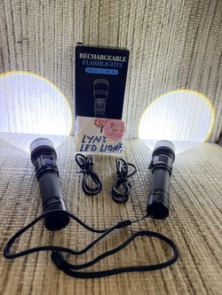 Flashlight Rechargeable 2pack