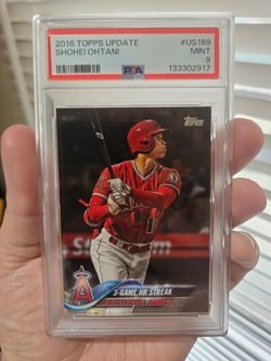 Shohei Ohtani ROOKIE CARD RC 2018 TOPPS PSA SLAB 9 mvp
