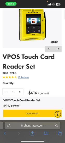 Nayax card reader