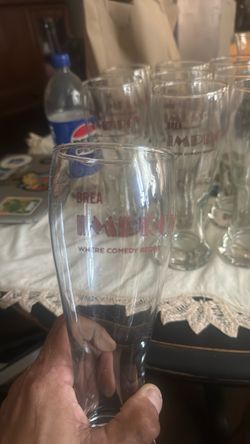 Brea comedy improv beer glasses 15 total