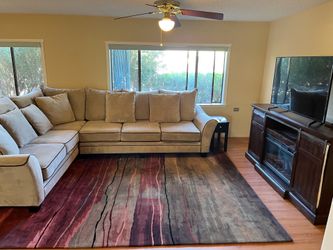 Beautiful deep seat sectional sofa