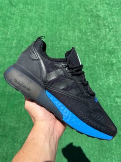 ADIDAS ZX 2K BOOST “BLACK / GLOW BLUE” (Size 10, Men’s)