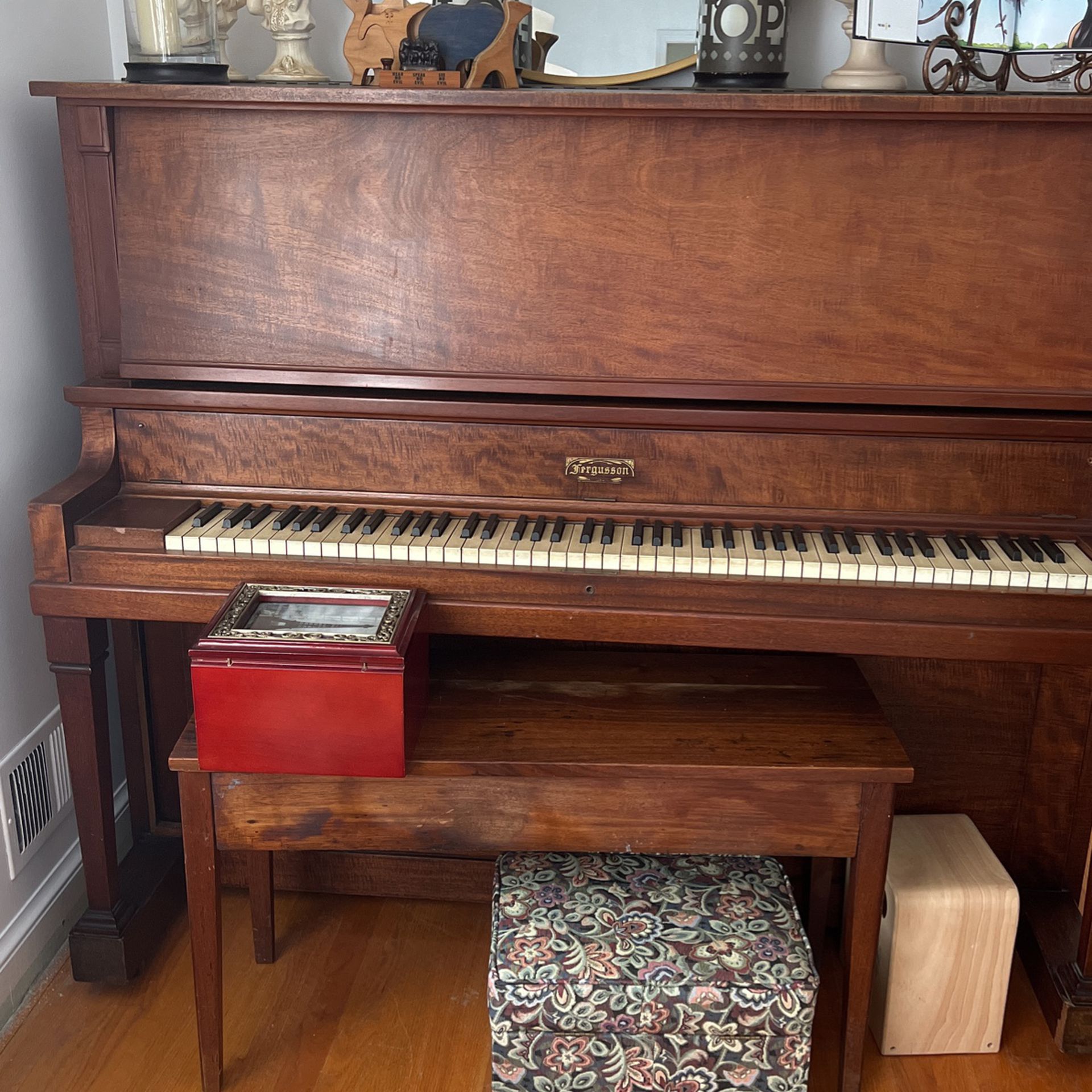 Used Hardman & Peck Co New York Upright Piano c. 1920