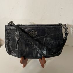 Coach Larger Wristlet Used But Nice