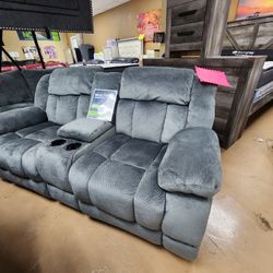Reclining Rocking Loveseat With Cupholders 