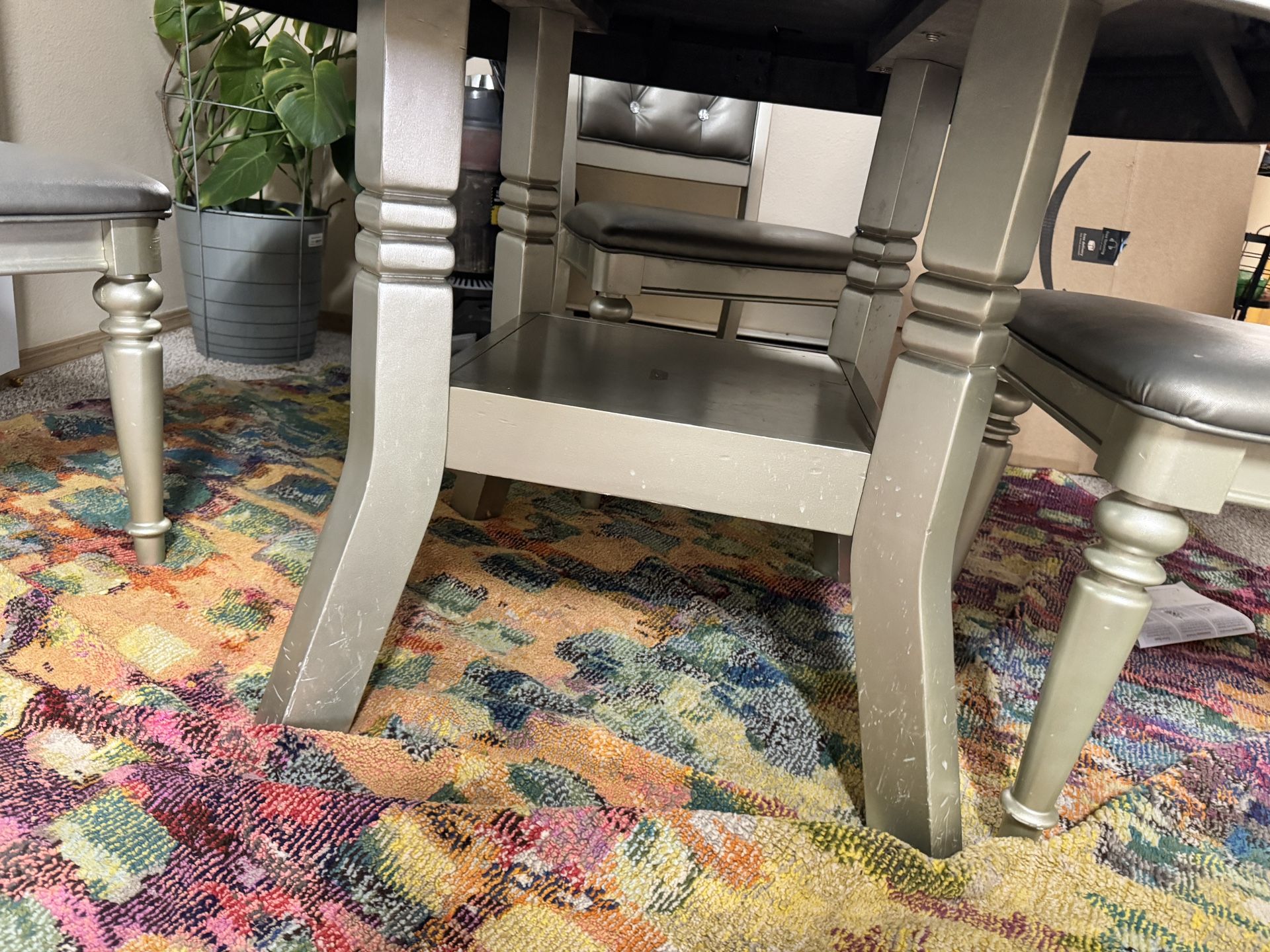 Glass 5 Set Dinning Table