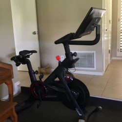 Peleton + bike - gently used with weights and mat