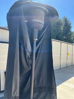 Backyard heat lamps 2 with custom covers