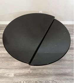 Vintage 80s Postmodern Lacquered Rotating Coffee Table