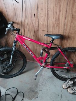 Red E303 aluminum disk tracks mountain bike