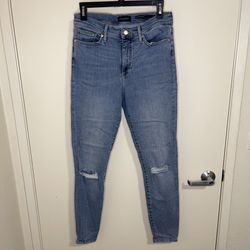 Banana Republic Women’s High-Rise Medium Blue Skinny Jeans (Size 27)