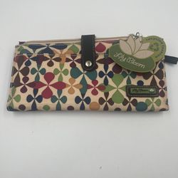 NEW Lily Bloom Wallet Clutch  Floral Canvas ID  Pouch NWT