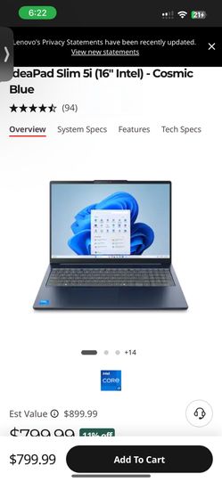Gaming Lenovo laptop