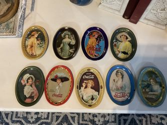 Vintage Pepsi And Coke Souvenir Tip Trays  