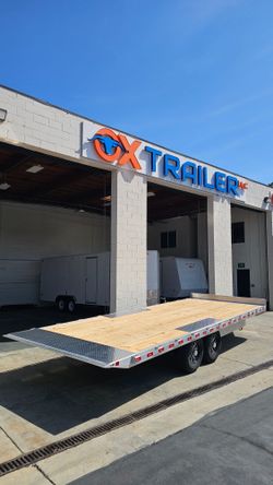 NORDTEK ALUMINUM FLAT-BED DECK-OVER TILT 8.5x22 TRAILER TDM 14K GVWR
