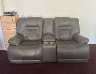 Dual Recliner Electric Couch