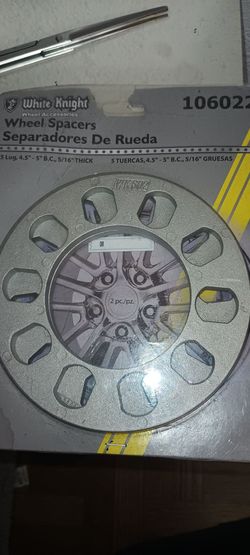 White Knight 106022 Wheel Spacers - 5 Lug 5/16" Thick (New)
