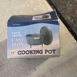 6 Quart Cast Iron Cooking Pot