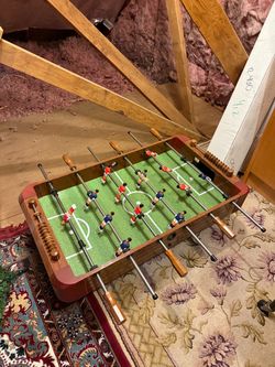 Wooden Tabletop Foosball Table – Includes Ball