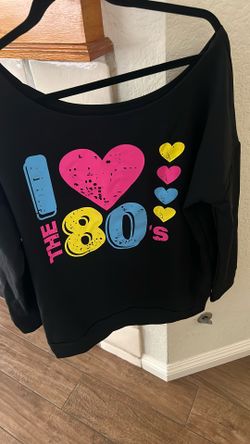 Ladies Long Sleeve 80s Blouse 