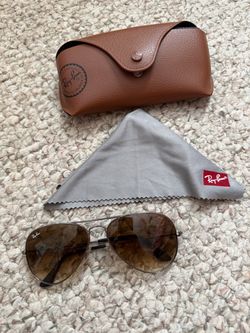 RAYBAN SUNGLASSES WITH CASE & CLOTH