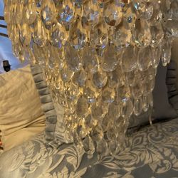 Chandelier/Hanging Light, Medium And Size Measurements Post To Below Located Near Odu Area