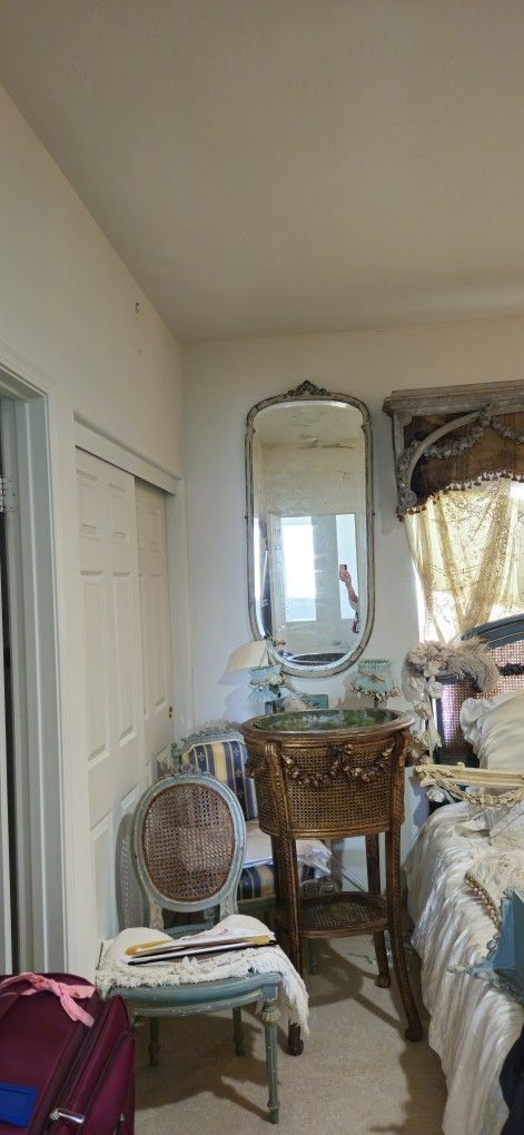 Antique large wall mirror