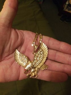 Eagle Charm And Necklace