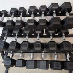 Dumbbell Set 5 Through 50lbs