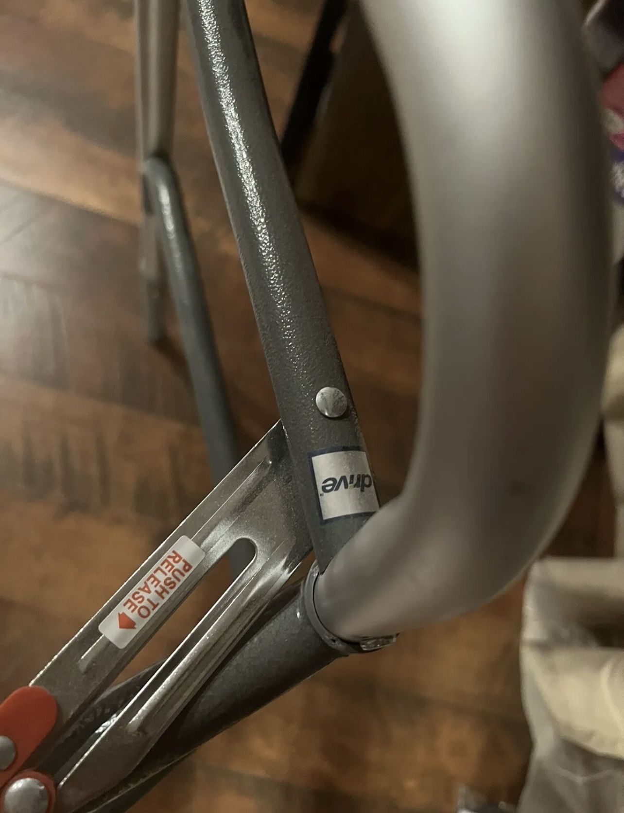 Drive 102201 HX5 9JP 2 Wheel Folding Walker, User Up To 500 Lbs for