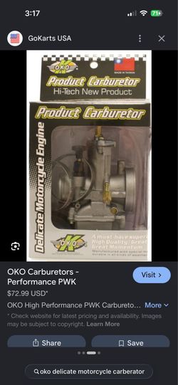 New Carburator OKO 24 mm PWK 24 PWK24 per Yamaha Aerox Axis Breeze COT. Spy Brand new in the box 📦  Cash only  Pick up in sun valley