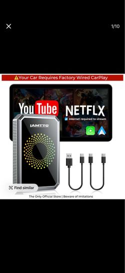 Brand New Wireless CarPlay Adapter - Watch YouTube & Netflix in Car!