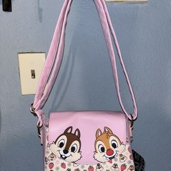 Loungefly Disney Chip 'N' Dale Strawberries Crossbody Bag