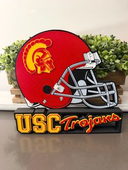 USC trojans helmet display